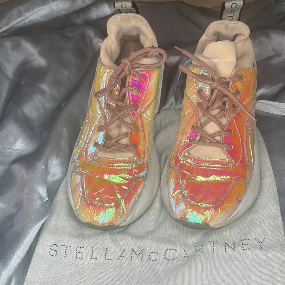 STELLA MCCARTNEY Holographic Eclypse 50 Sneakers Size 41 or 11 - Picture 2 of 12
